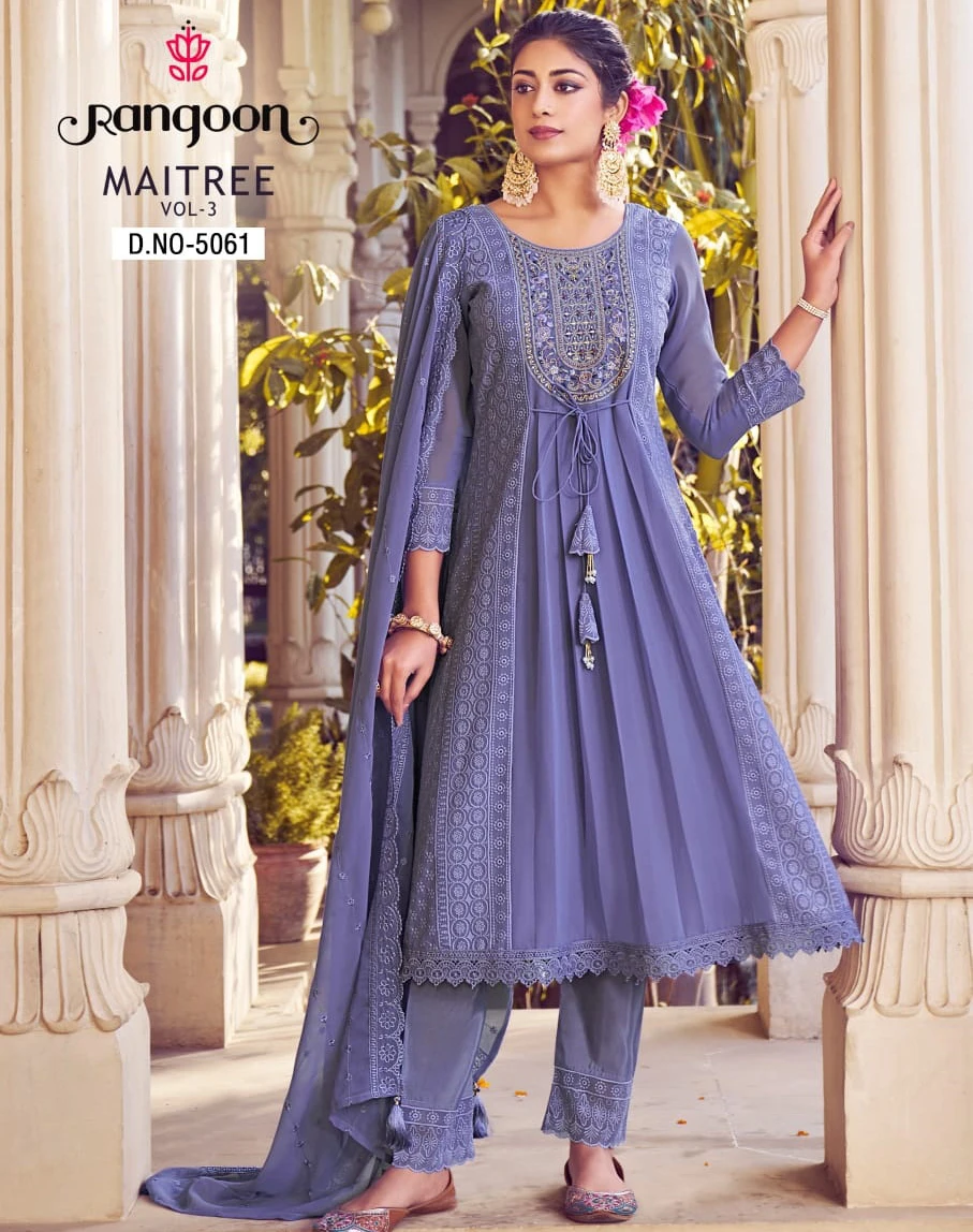 Rangoon   Maitree Vol-03 Sifli Georgate Wholesale Readymade Salwar Suit Catalog